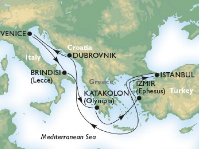 5* MSC Magnifica Ege & Adriyatik Turları